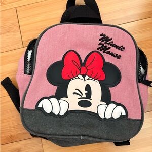 ZARA Minnie Mouse Pink and Black Kids Backpack